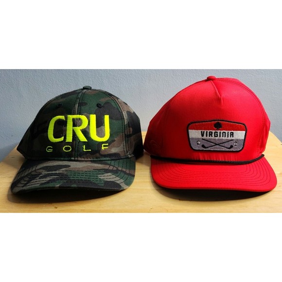 Otto / Pukka Other - Otto CRU and Pukka Virginia Golf Lot of 2 Snap Back Adjustable Hats Caps NEW